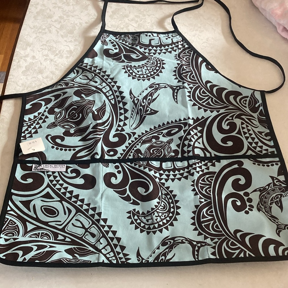 NWT Hawaiian canvas apron with 3 pockets